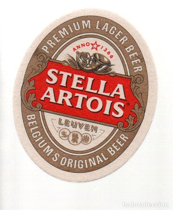 Figuras de Goma y PVC: ANTIGUO POSAVASOS, CERVEZA STELLA ARTOIS LEUVEN- PREMIUM LAGER - BELGIUM'S ORIGINAL