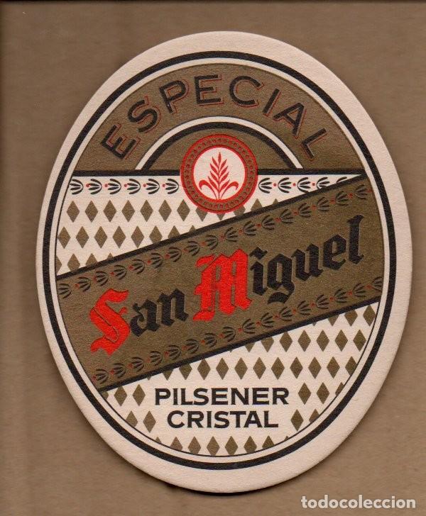 Figuras de Borracha e PVC: ANTIGUO POSAVASOS, CERVEZA SAN MIGUEL ESPECIAL - PILSENER CRISTAL.