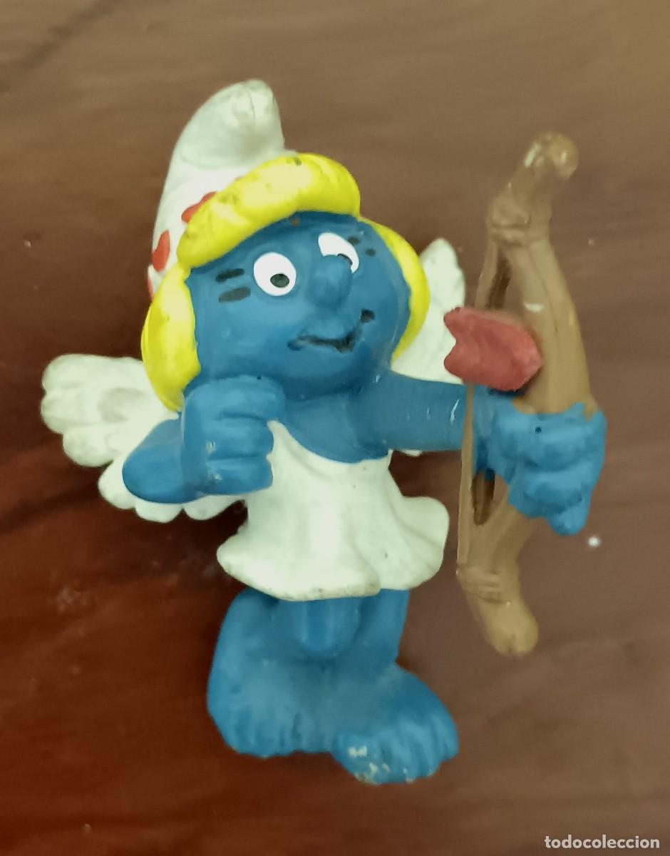 Figuras de Goma y PVC: FIGURA PITUFA CUPIDO A&Ntilde;OS 80 5,5 CM. ALTURA