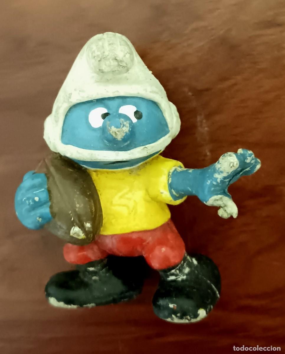 Figuras de Goma y PVC: FIGURA PITUFO RUGBY 5 CM. ALTURA