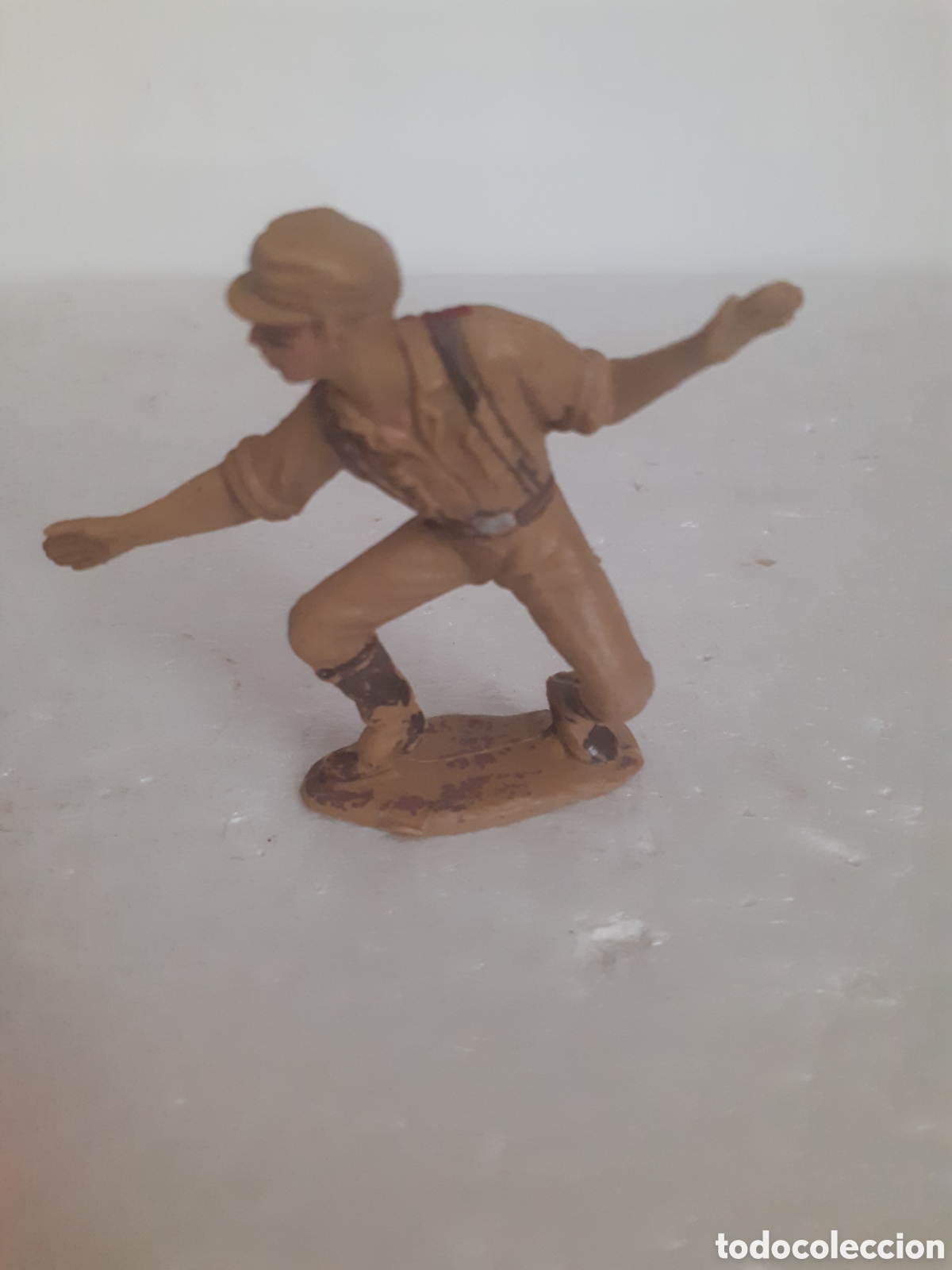 Rubber and PVC Figures: FIGURA SOLDADO AFRICA KORPS SERVIDOR CA&Ntilde;ON PECH,JECSAN ,REAMSA