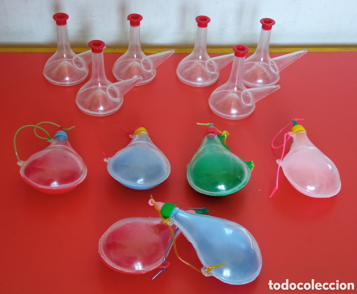 Figuras de Goma y PVC: LOTE DE 12 PORRONES Y BOTAS DE VINO PARA ANISILLOS.BARATIJA KIOSKO NACIONAL 60'S.NUEVOS.