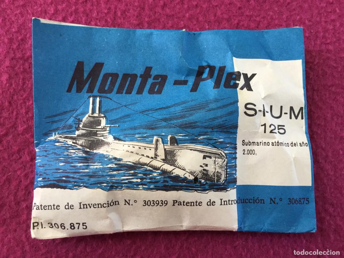Figuras de Goma y PVC: MONTAPLEX - SOBRE CERRADO EN BUEN ESTADO - SUBMARINO SIUM 125 - SERJAN - A&Ntilde;OS 60 - MONTA-PLEX