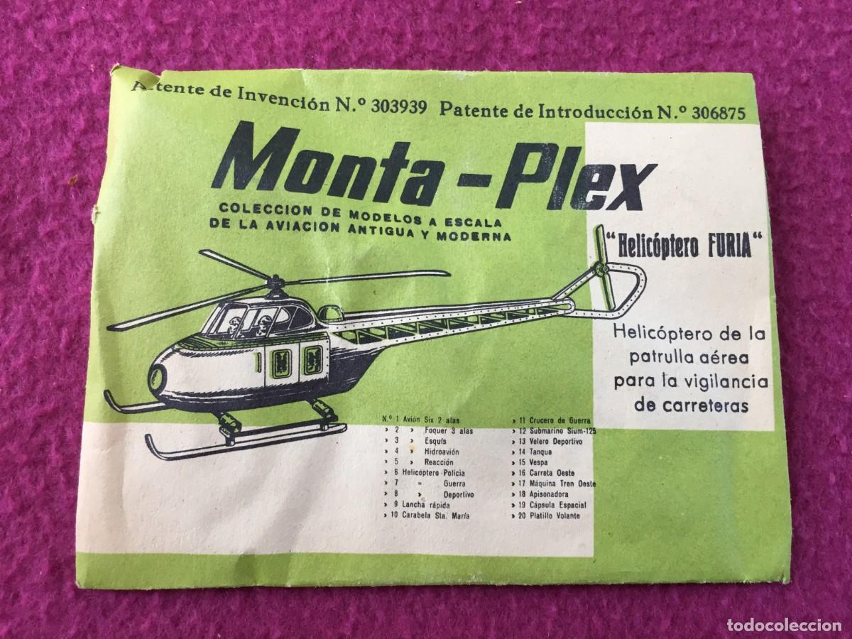 Figuras de Goma y PVC: SOBRE MONTAPLEX TAMA&Ntilde;O PEQUE&Ntilde;O DE HELICOPTERO FURIA. SIN ABRIR - MONTA PLEX