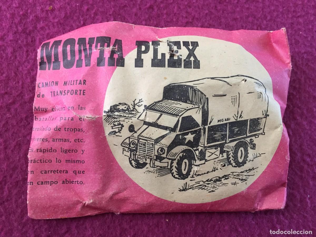Figuras de Goma y PVC: SOBRE MONTAPLEX CAMI&Oacute;N MILITAR DE TRANSPORTE - SOBRE ROSA CERRADO - A&Ntilde;O 1967