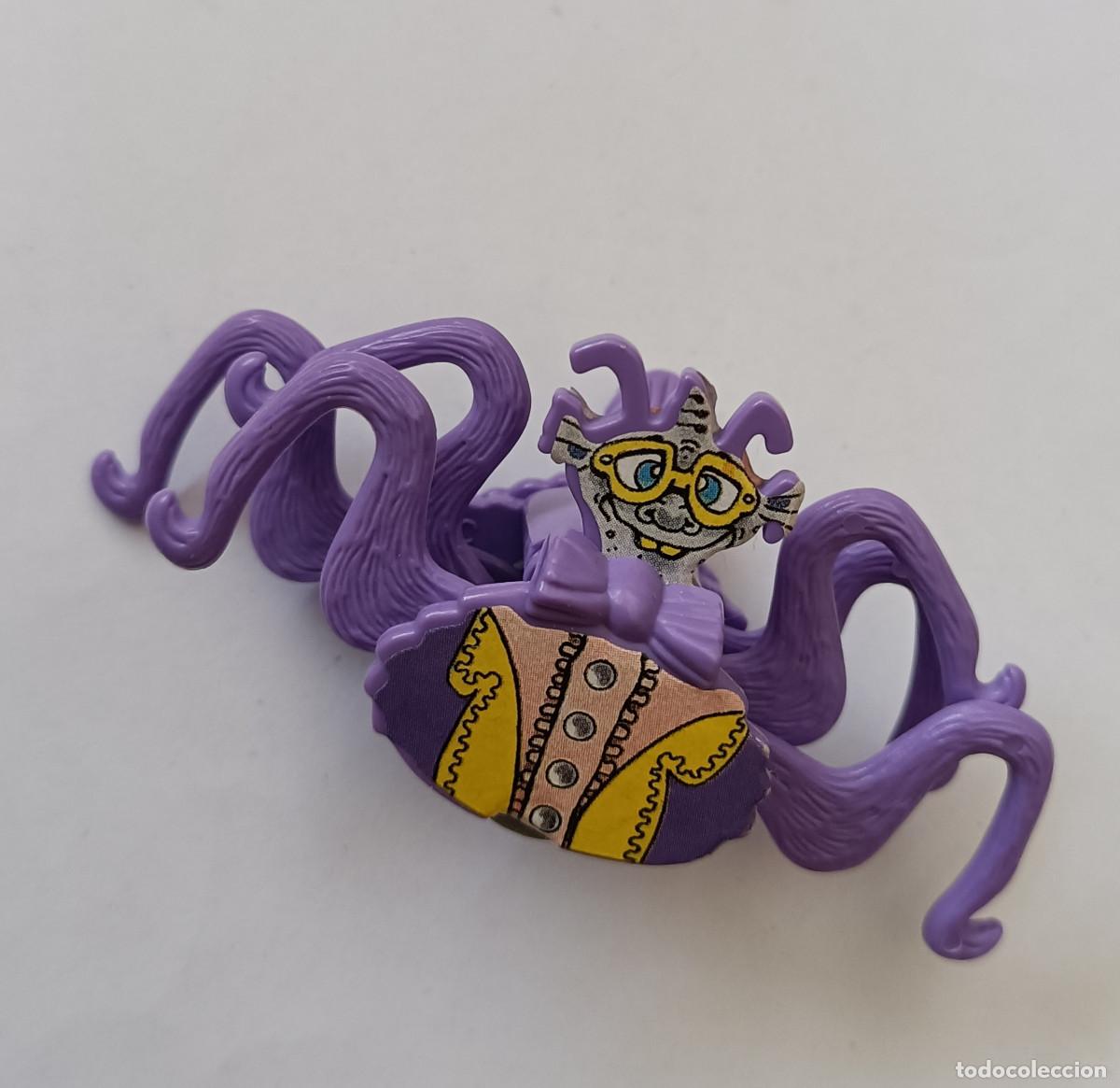 Figuras de Goma Kinder: ara&ntilde;a kinder monstruo montable monster marino mar k01 38 k 01 morado