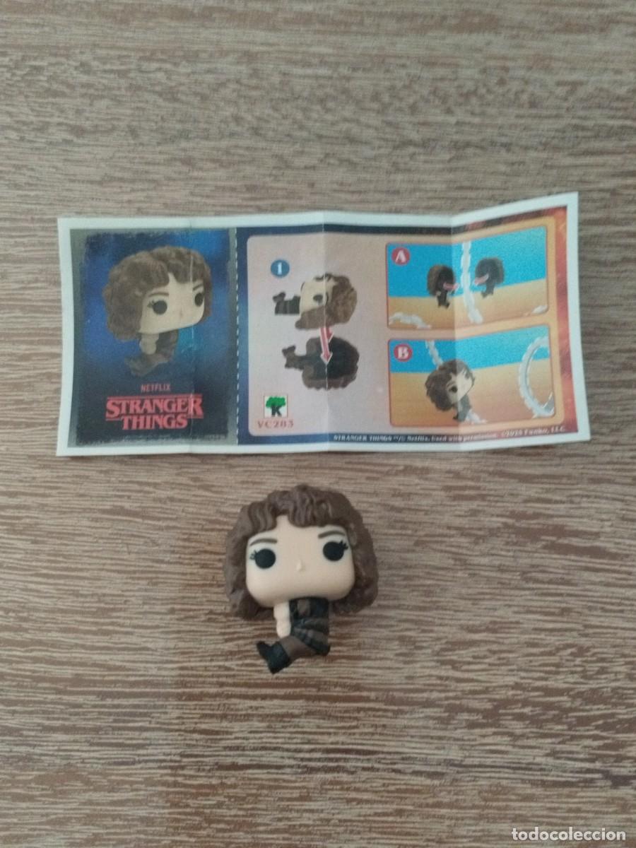 Figuras de Goma Kinder: Figura Kinder Joy - Nancy - VC283 - Stranger Things 2025 - Mini Funko Completo - BPZ