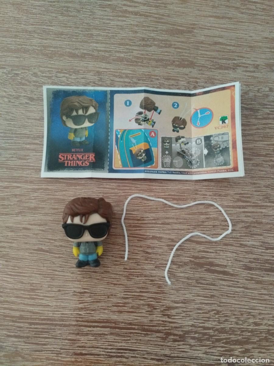 Figuras de Goma Kinder: Figura Kinder Joy - Steve - VC267 - Stranger Things 2025 - Mini Funko Completo - BPZ