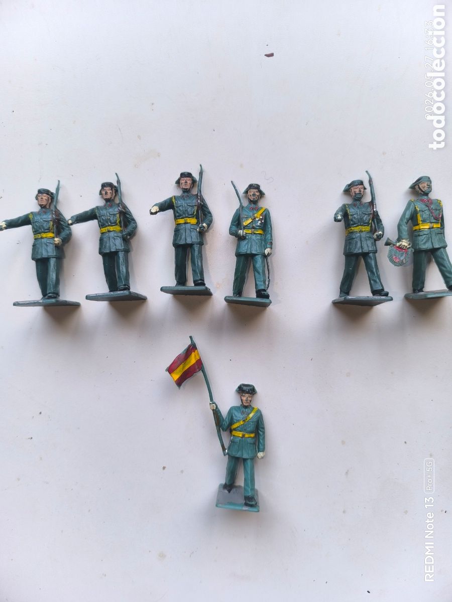 Figuras de Goma y PVC: Soldados aviaci&oacute;n reamsa 7 unidades