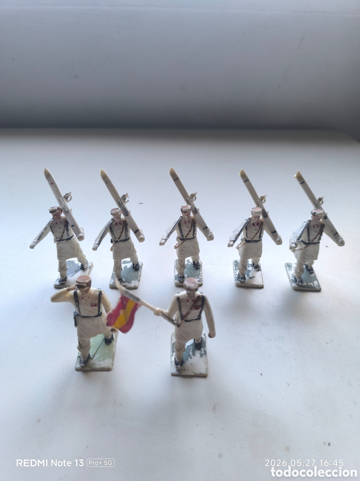 Figuras de Goma y PVC: Ejercito de monta&ntilde;a esquiadores ect reamsa