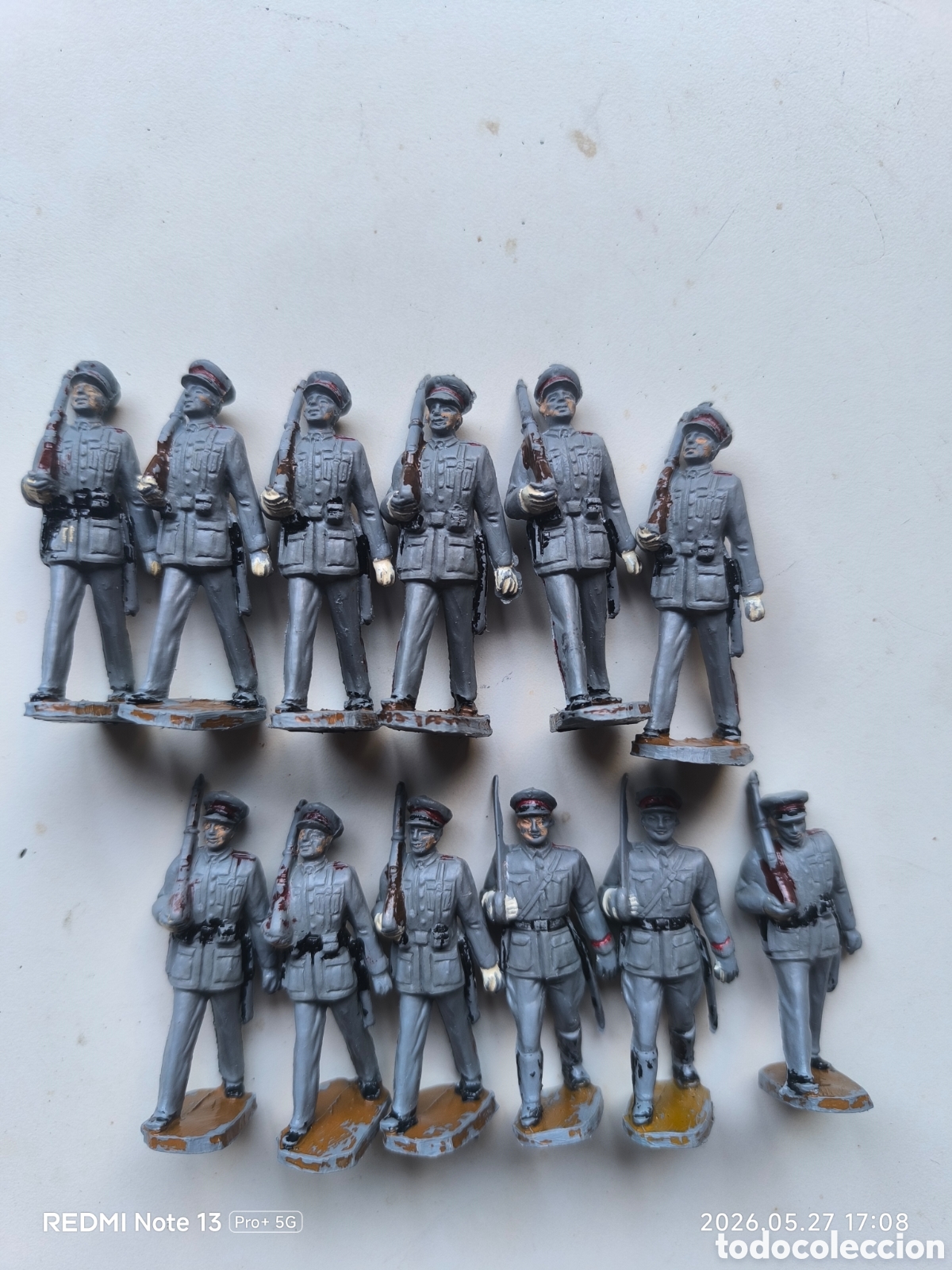 Figuras de Goma y PVC: Soldados desfile pech 12 unidades