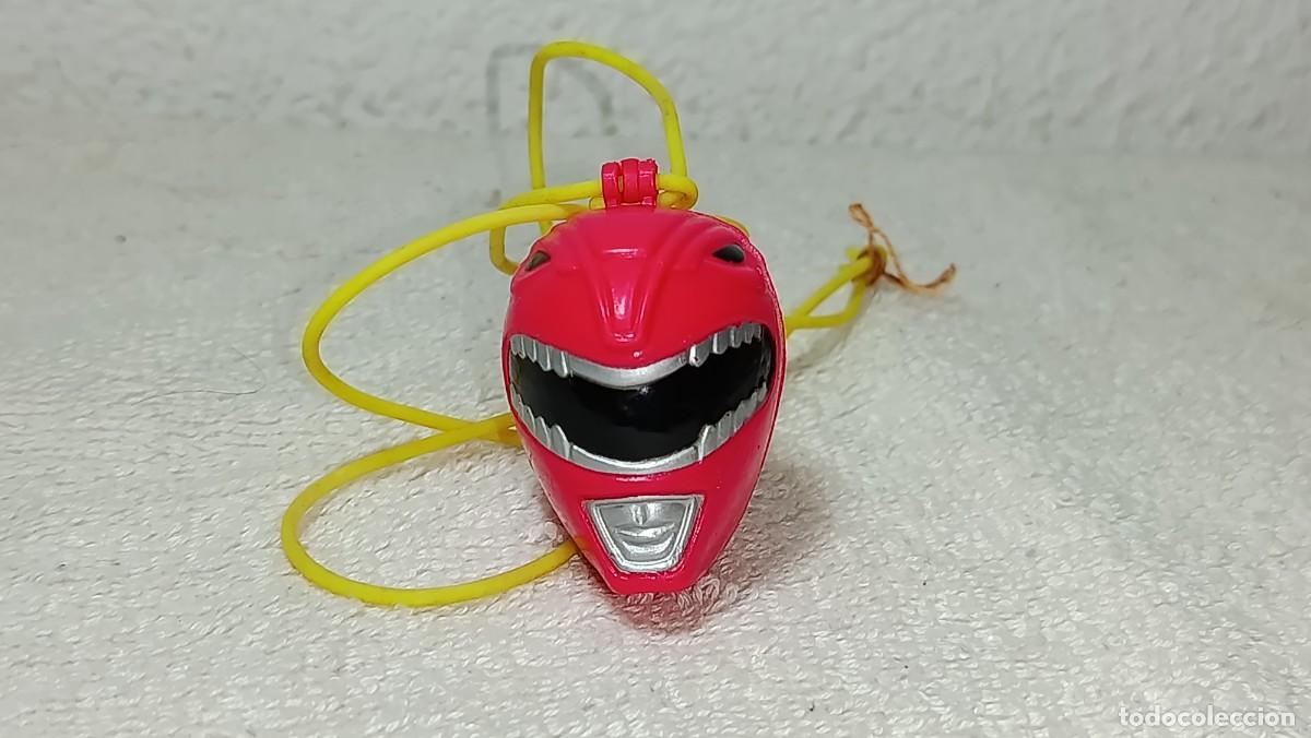 Figuras de Goma y PVC: ANTIGUO COLGANTE PORTA CHUPA CHUPS POWER RANGERS RED RANGER PROMOCIONAL DE CHUPA CHUPS A&Ntilde;OS 90