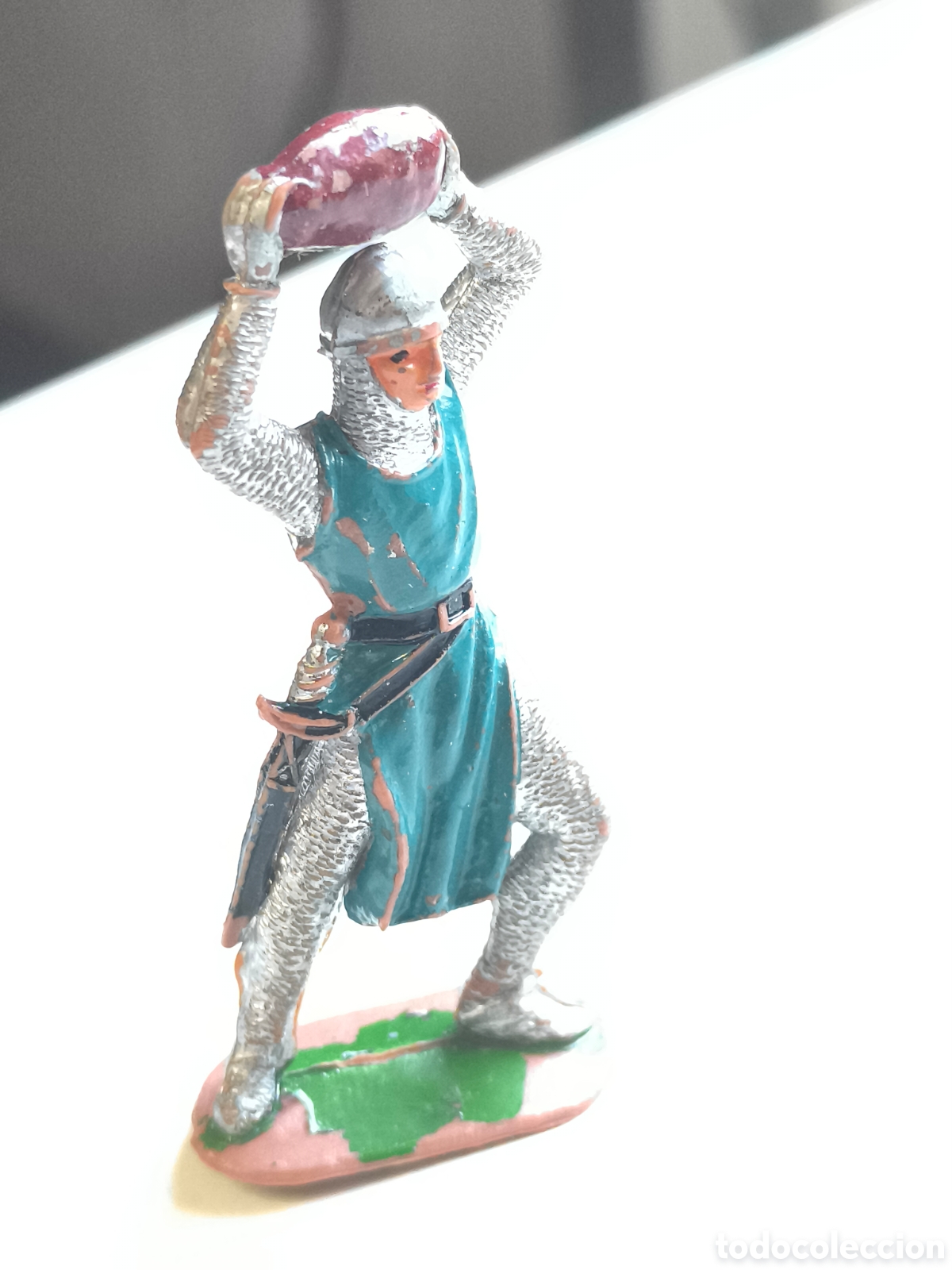 Figuras de Goma y PVC: Guerrero mediaval jecsan serie cruzados