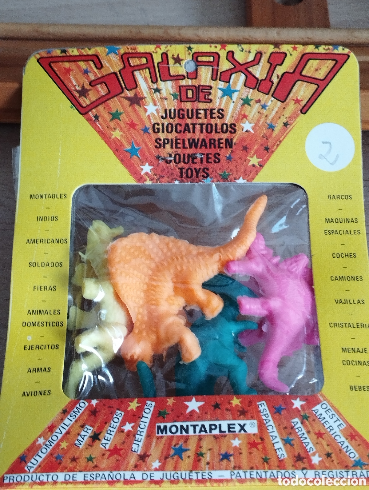 Figuras de Goma y PVC: FIGURAS DINOSAURIOS JUGUEPLEX MONTAPLEX 4 UNIDADES