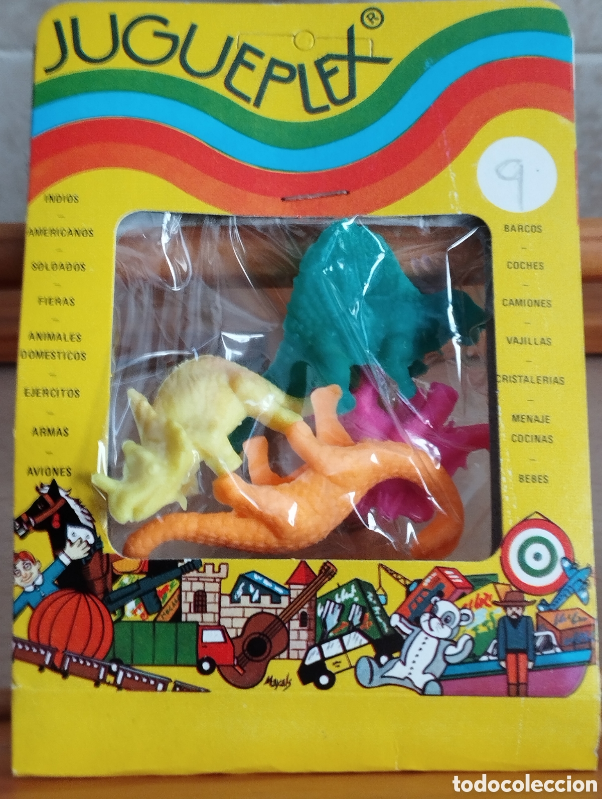 Figuras de Goma y PVC: FIGURAS DINOSAURIOS JUGUEPLEX MONTAPLEX 4 UNIDADES