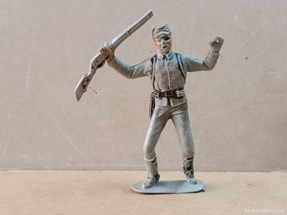 Figure di Gomma e PVC: FIGURA DE PL&Aacute;STICO SOLDADO CONFEDERADO SERIE DOS BANDERAS JECSAN