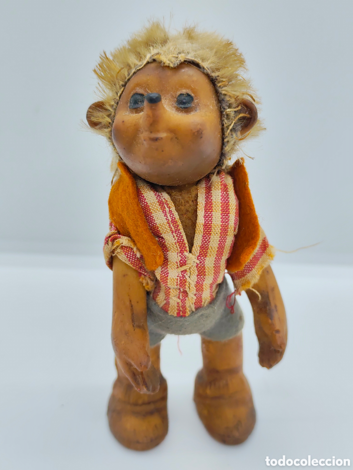 Figuras de Goma y PVC: Figura Steiff Vintage Mecki Macki, pel&iacute;cula H&ouml;rzu Diehl, goma blanda 12 cm, alre