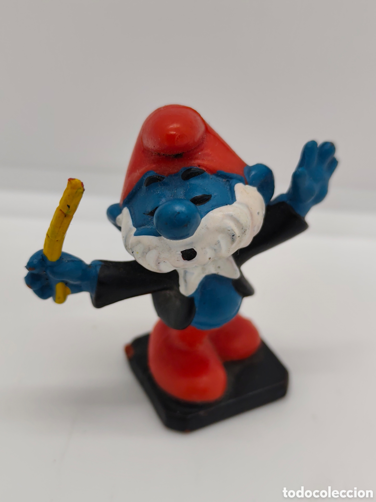 Figuras de Goma y PVC: Figura Bully Peyo - Pap&aacute; pitufo director de orquesta - Germany