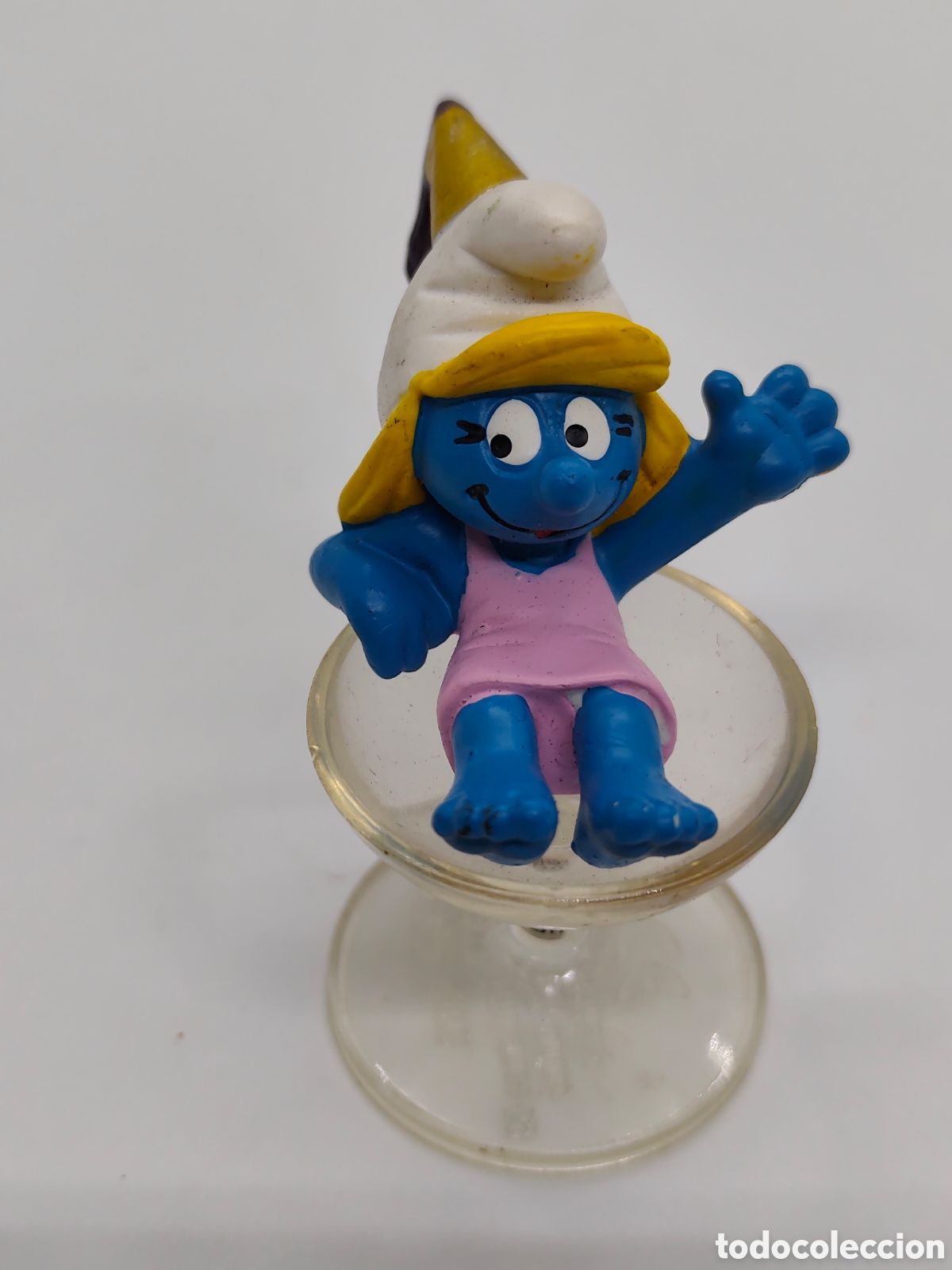 Figuras de Goma y PVC: Figura Antigua- pitufo - Germany