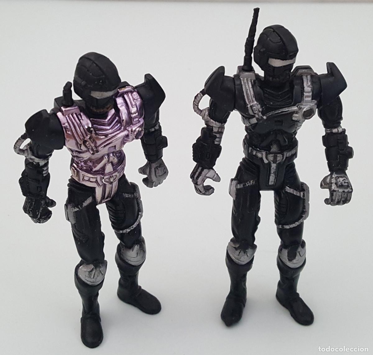 Figuras de Goma y PVC: LOTE 2 FIGURAS ARTICLADAS CIBORG ESPACIALES &iquest;ATOMIC RANGER WARRIORS LANARD?