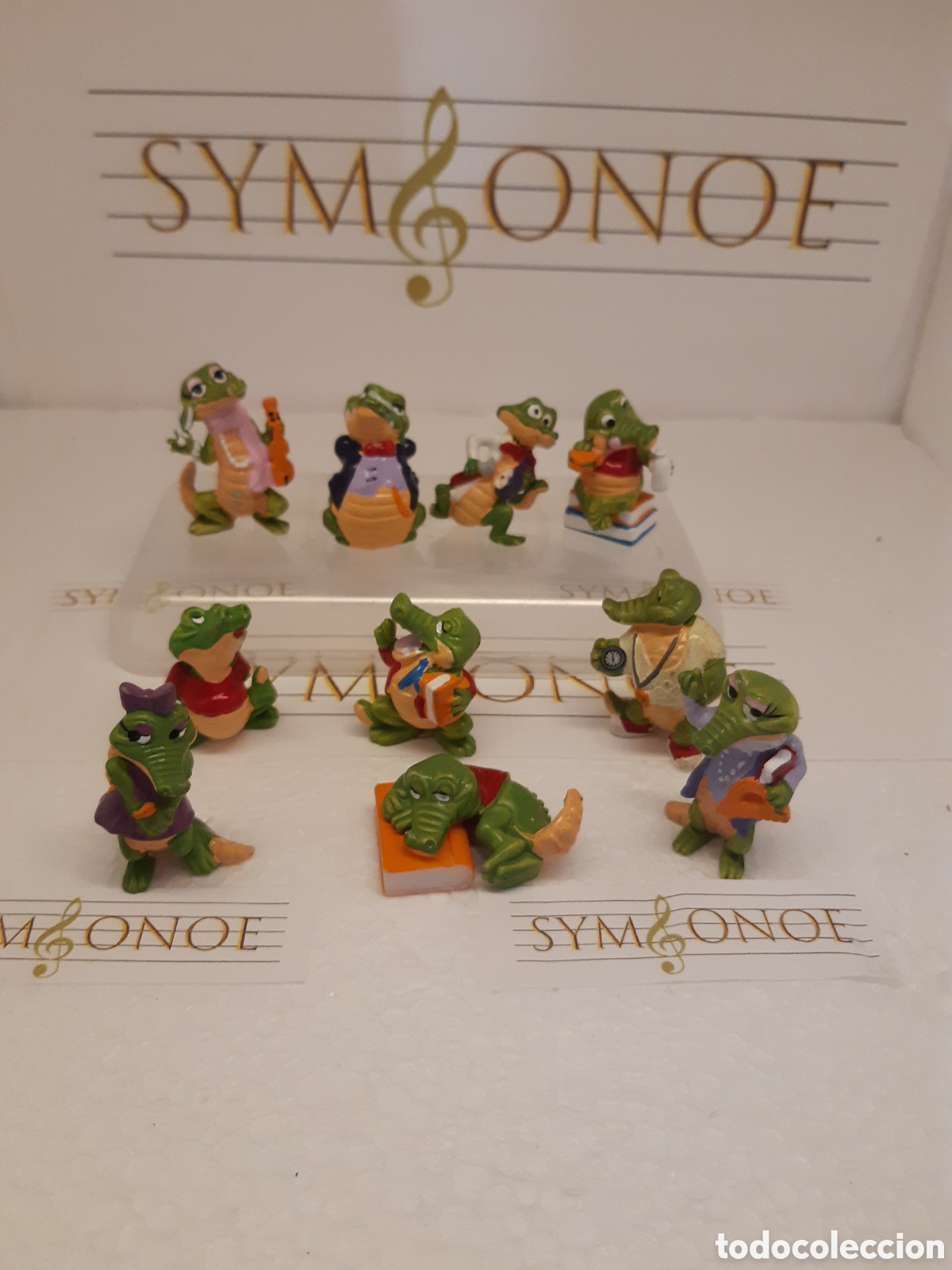 Figuras de Goma Kinder: Colecci&oacute;n completa Crazy crocos de Kinder Sorpresa Ferrero cocodrilos