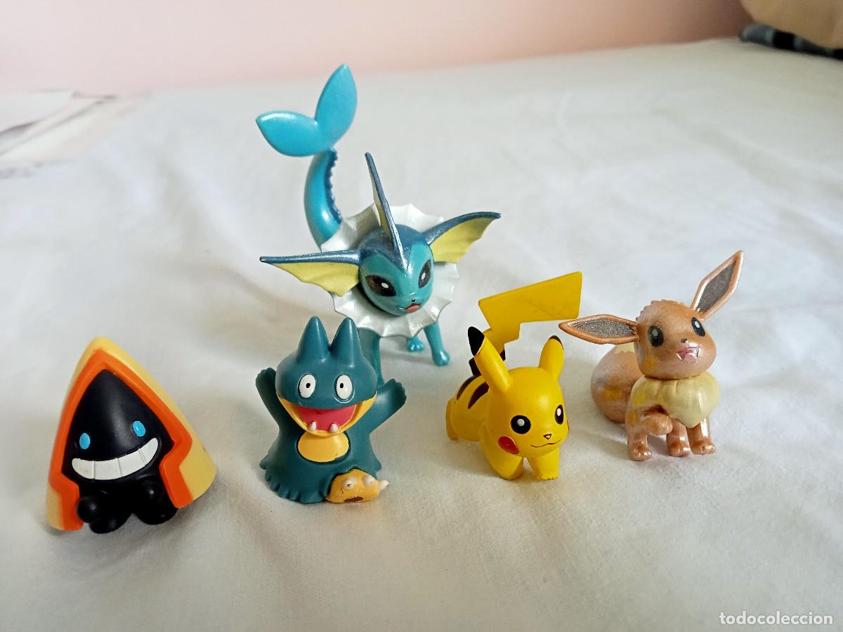 Figurines en Caoutchouc et PVC: Lote Figuras Pokemon Pikachu, Snorunt, Munchlax, Vaporeon y Eevee.