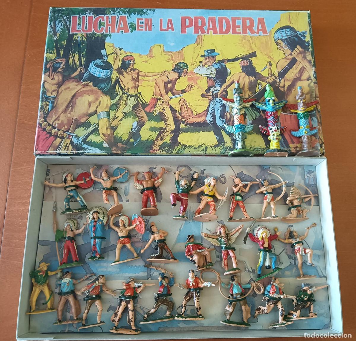 Figuras de goma y PVC: Figuras oeste pistoleros indios reamsa - Foto 1