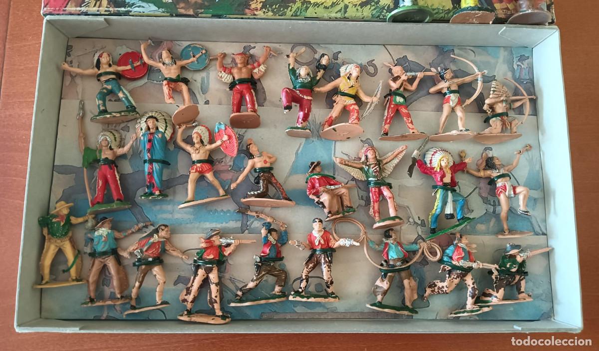 Figuras de goma y PVC: Figuras oeste pistoleros indios reamsa - Foto 2