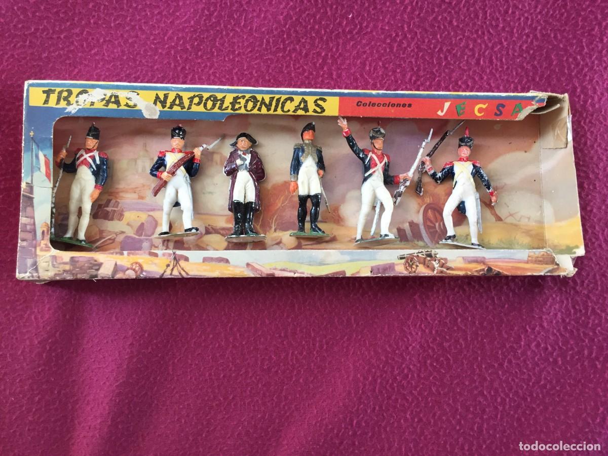 Figuras de Goma y PVC: JECSAN : CAJA COMPLETA DE FRANCESES - 6 FIGURAS DE TROPAS NAPOLEONICAS EN PLASTICO FLEXIBLE A&Ntilde;OS 60