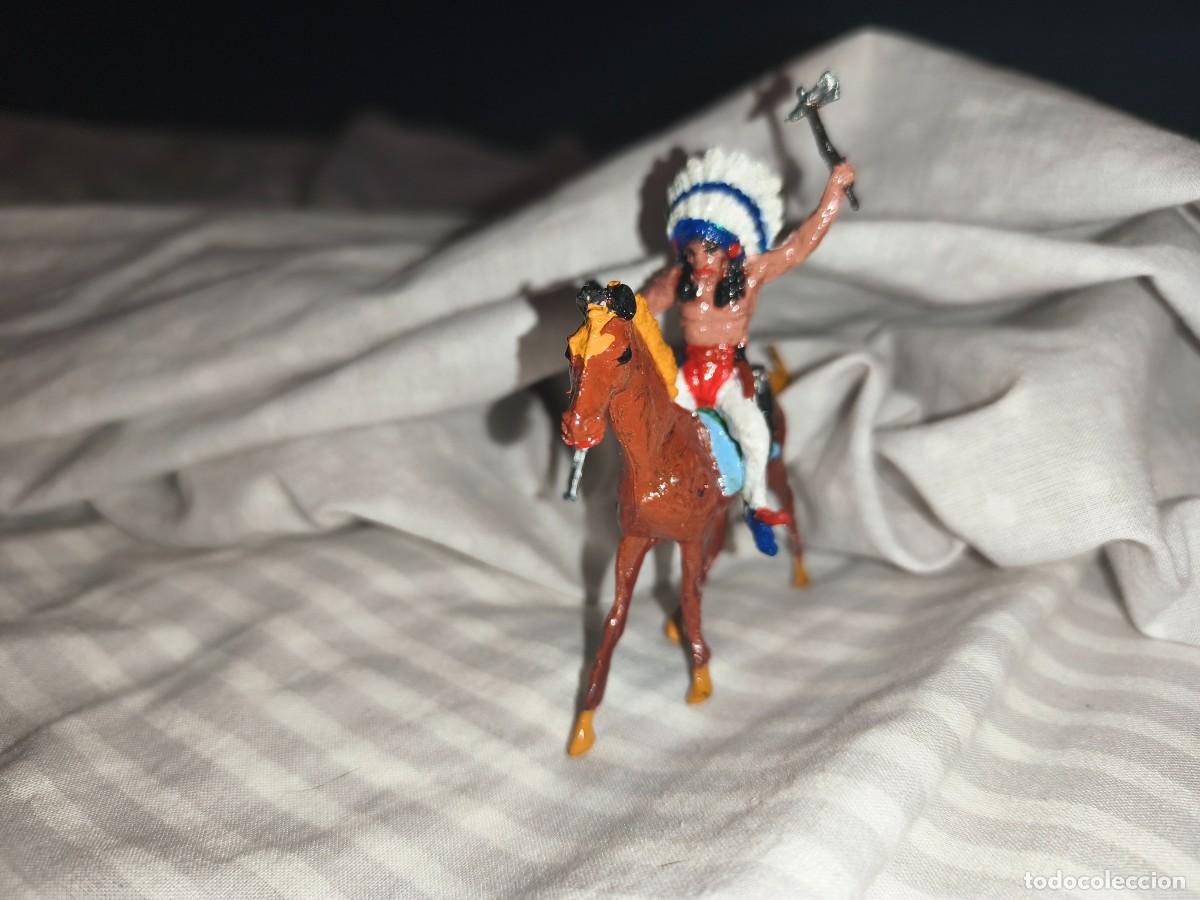Figuras de goma y PVC: mu&ntilde;ecos indios y vaqueros - Foto 2