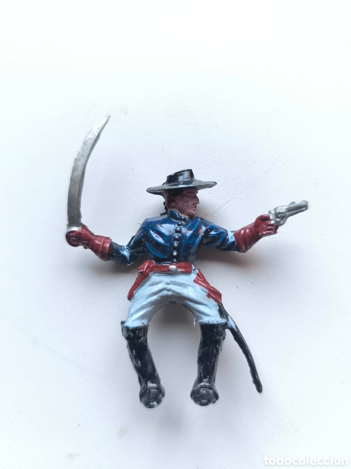 Figuras de Goma y PVC: Soldado del oeste yankies y sudistas pech