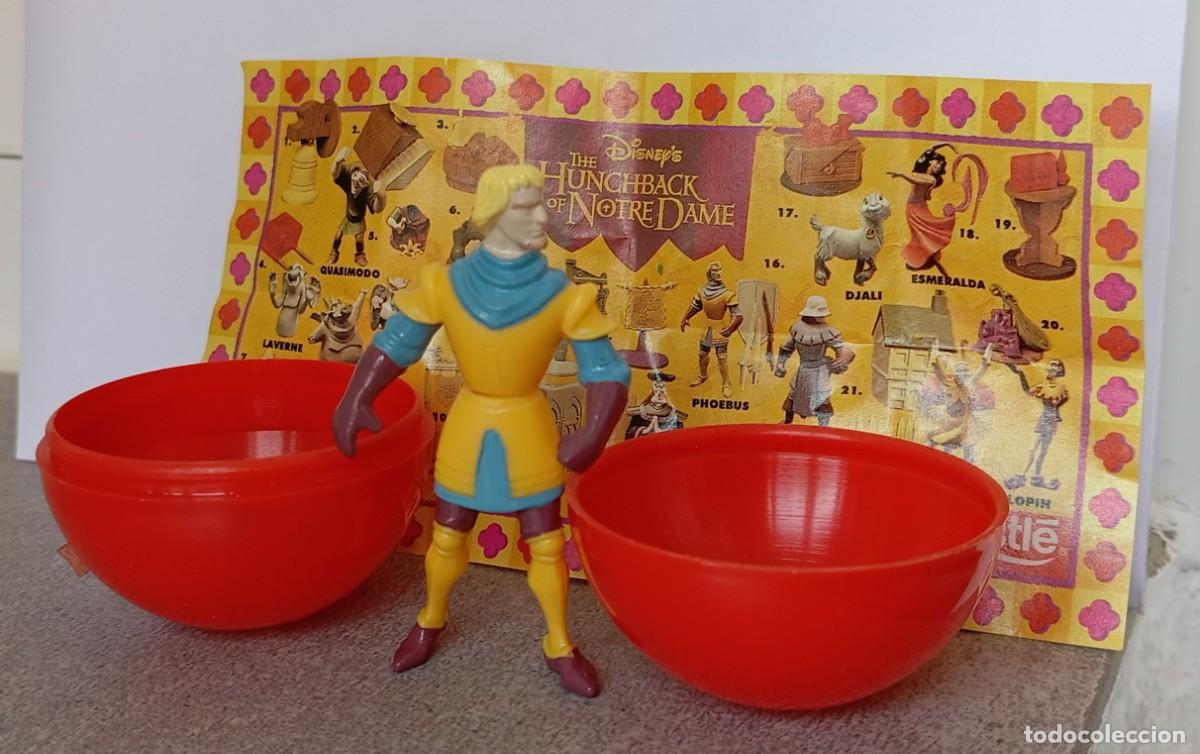 Figuras de Goma y PVC: Figura CON GU&Iacute;A Y ENVOLTORIO CAPIT&Aacute;N FEBO. EL JOROBADO DE NOTRE DAME. NESTLES 1997.