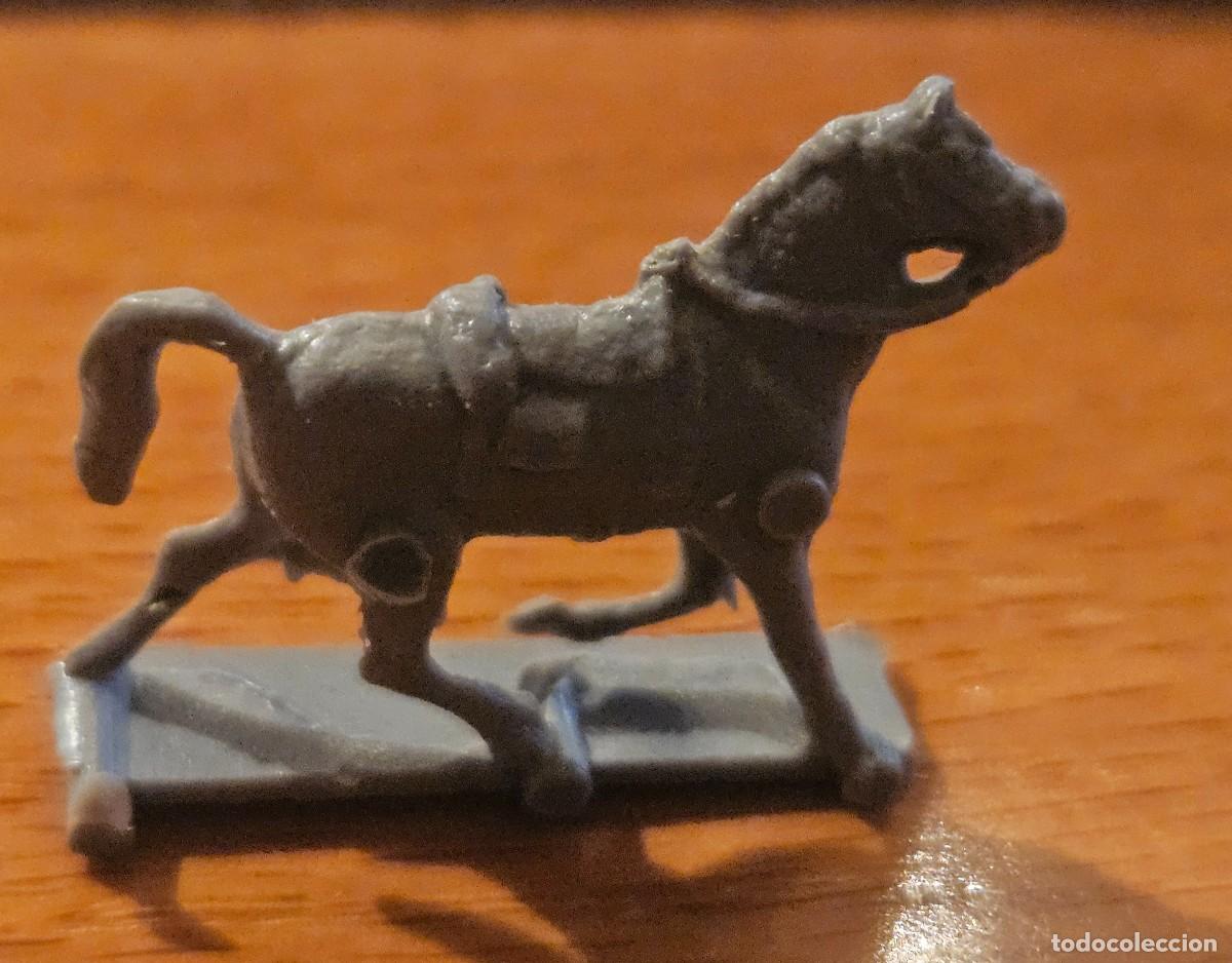 Figuras de Goma y PVC: Caballo gris guerra civil norteamericana norte confederado sure&ntilde;o yankee norte montaplex monta-plex