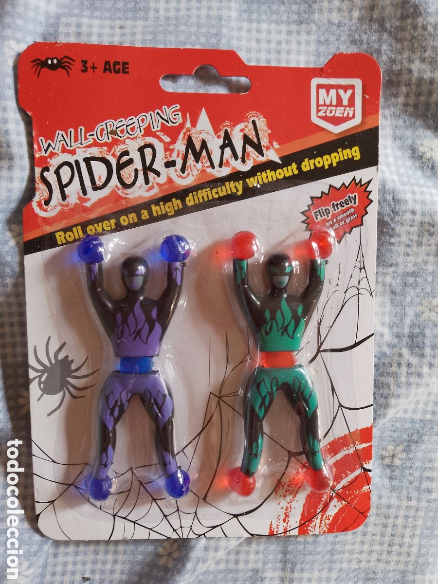 Figuras de Goma y PVC: SPIDER MAN WALL CREEPING LOTE DE 2 . NUEVO . EN SU BLISTER