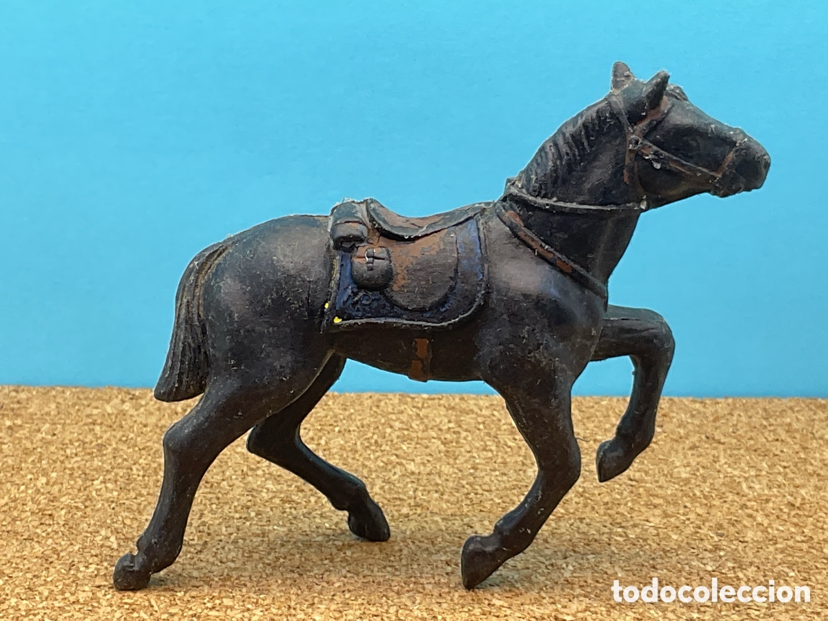 Figuras de Goma y PVC: Antigua Figura en Pl&aacute;stico. Caballo de Desfile.