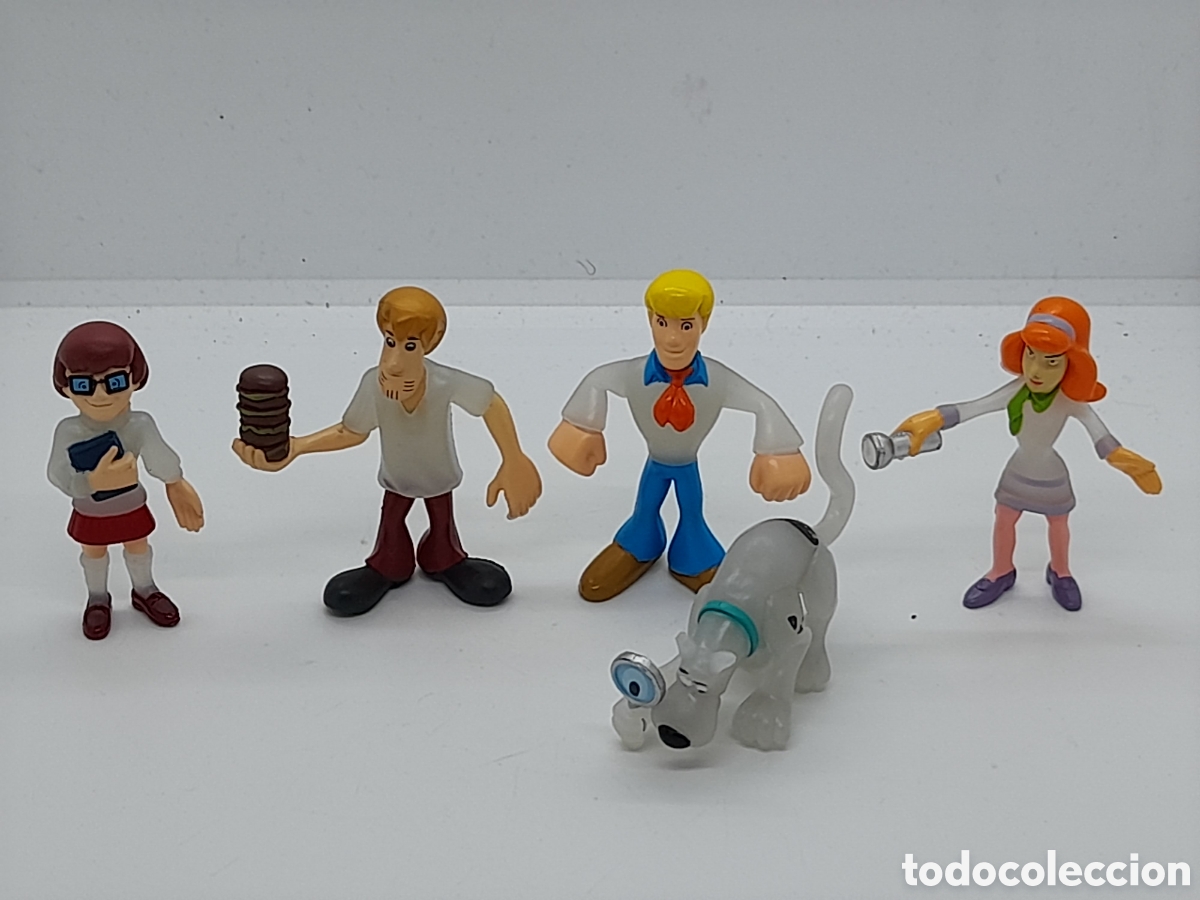 Figuras de Goma y PVC: LOTE DE FIGURAS SCOOBY DOO. BRILLAN EN LA OSCURIDAD. HANNA-BARBERA.