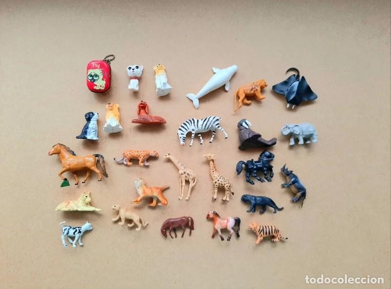 Figuras de Borracha e PVC: Lote animales pvc tipo kinder Joy magic juguete