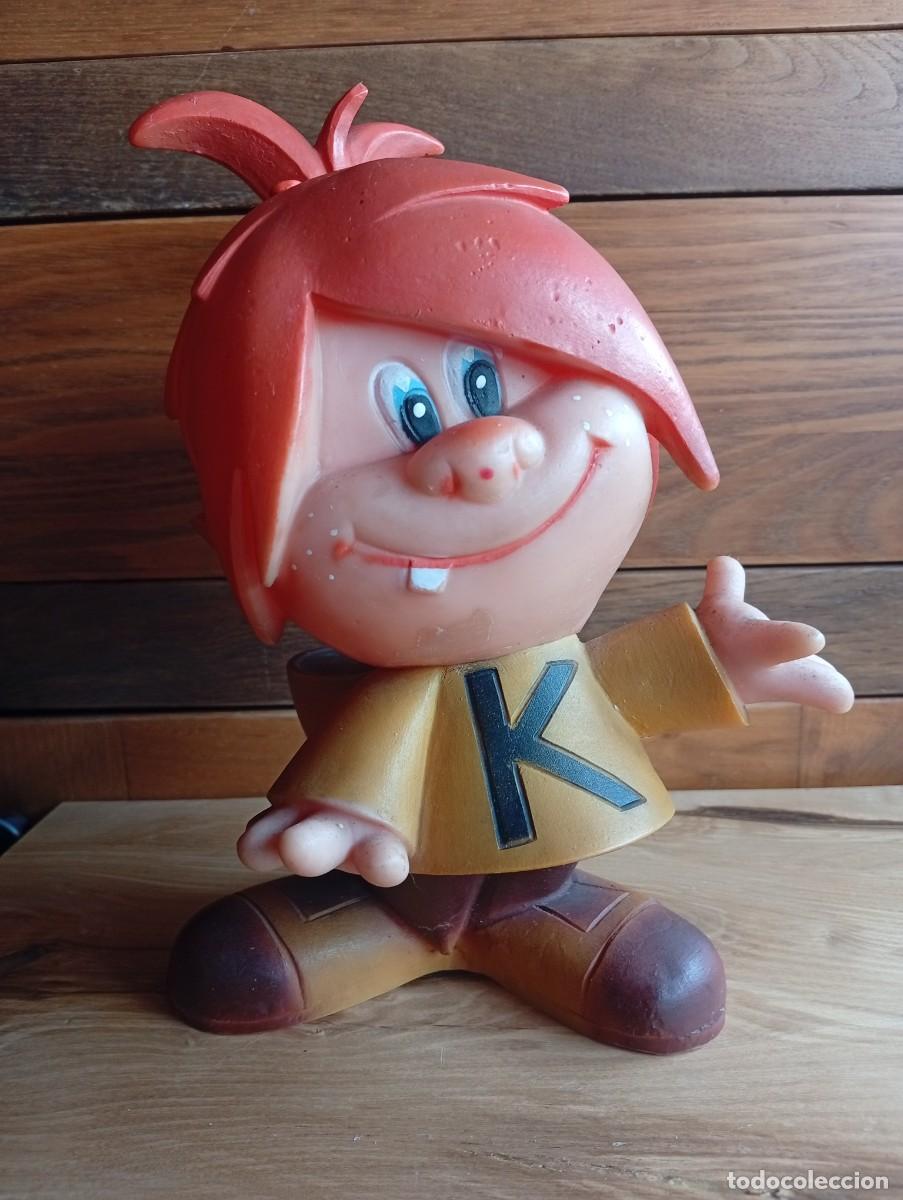 Figuras de Goma y PVC: DIVERTIDA FIGURA KINITO MU&Ntilde;ECO KINA SAN CLEMENTE GOMA GRANDE A&Ntilde;OS 60