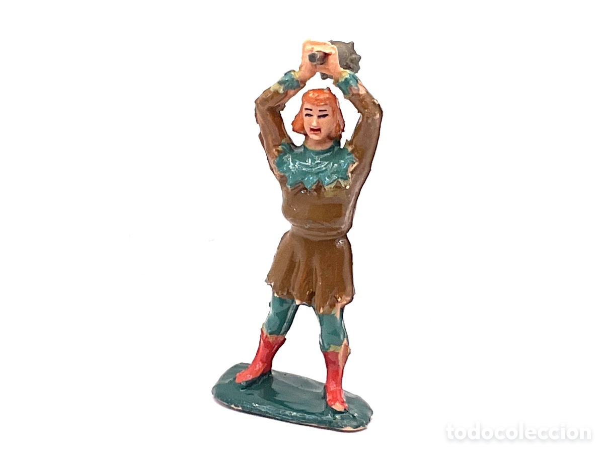 Figuras de Goma y PVC: Antigua Figura en Pl&aacute;stico de Crispin . Personaje del Capit&aacute;n Trueno.