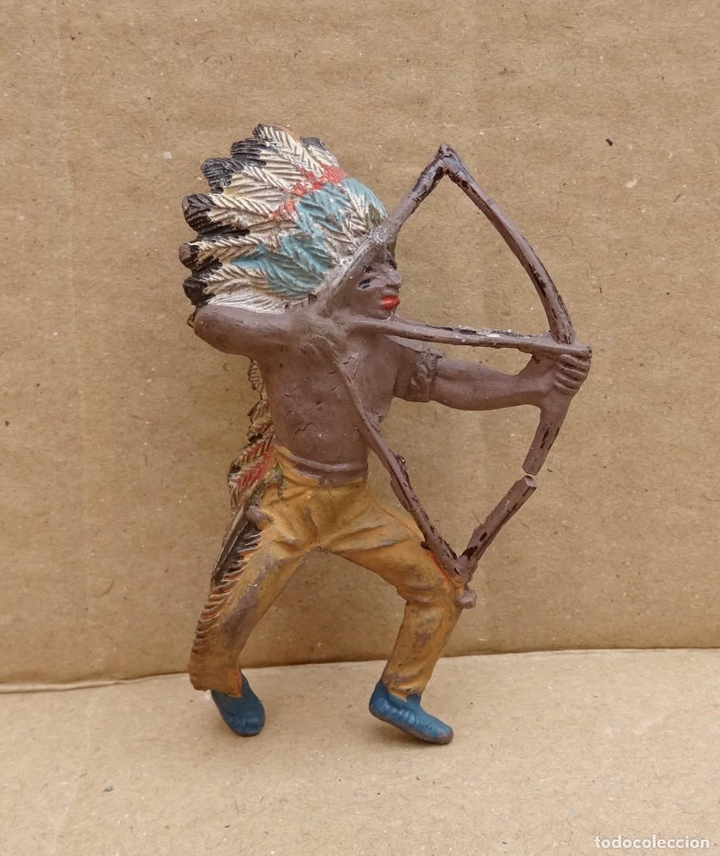Gummi- und PVC-Figuren: PECH INDIO A CABALLO GOMA