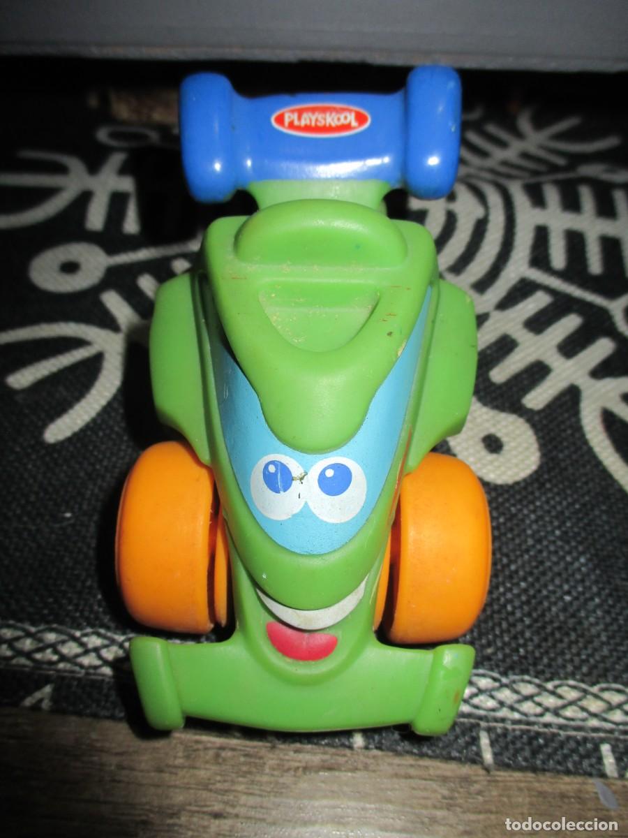 Figuras de Goma y PVC: 492- Coche de carreras infantil Playskool Wheel Pals (Verde)