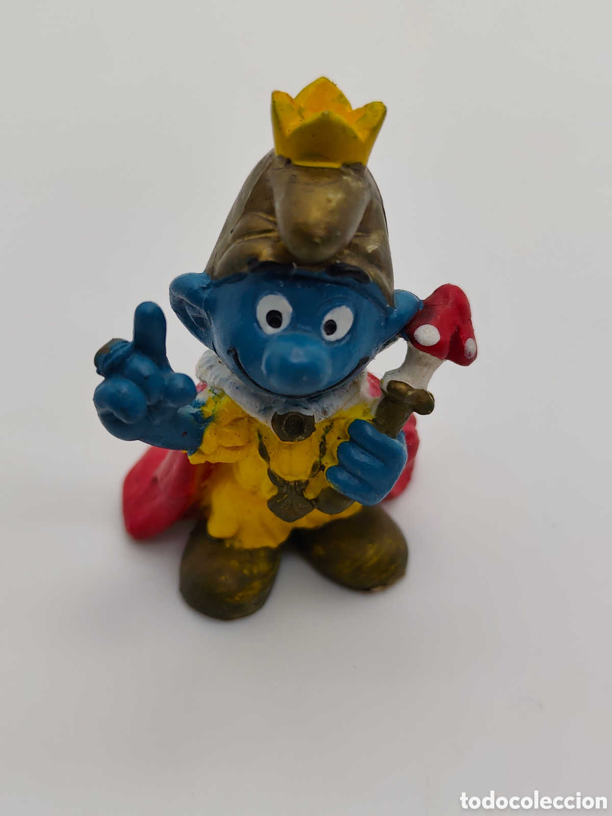 Figuras de Goma y PVC: Figura Antigua- pitufo - Germany