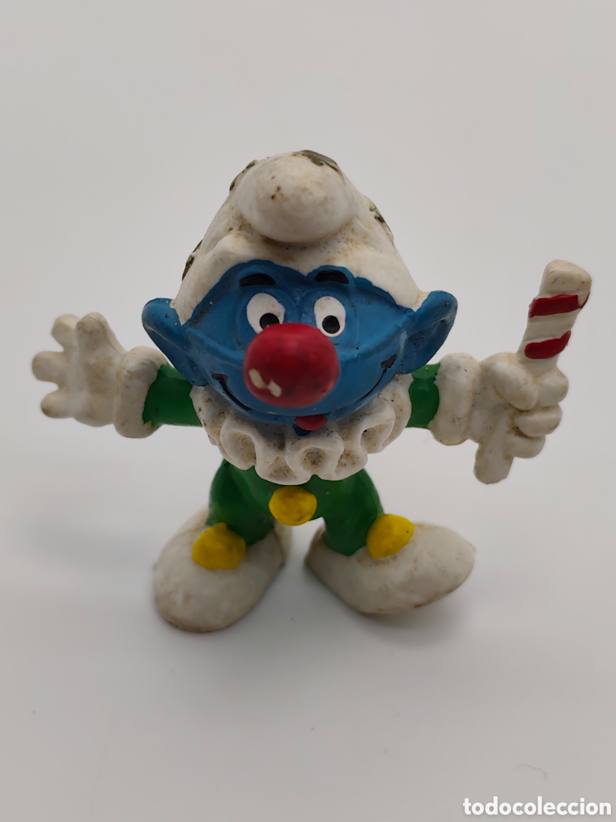 Figuras de Goma y PVC: Figura Antigua- pitufo - Germany