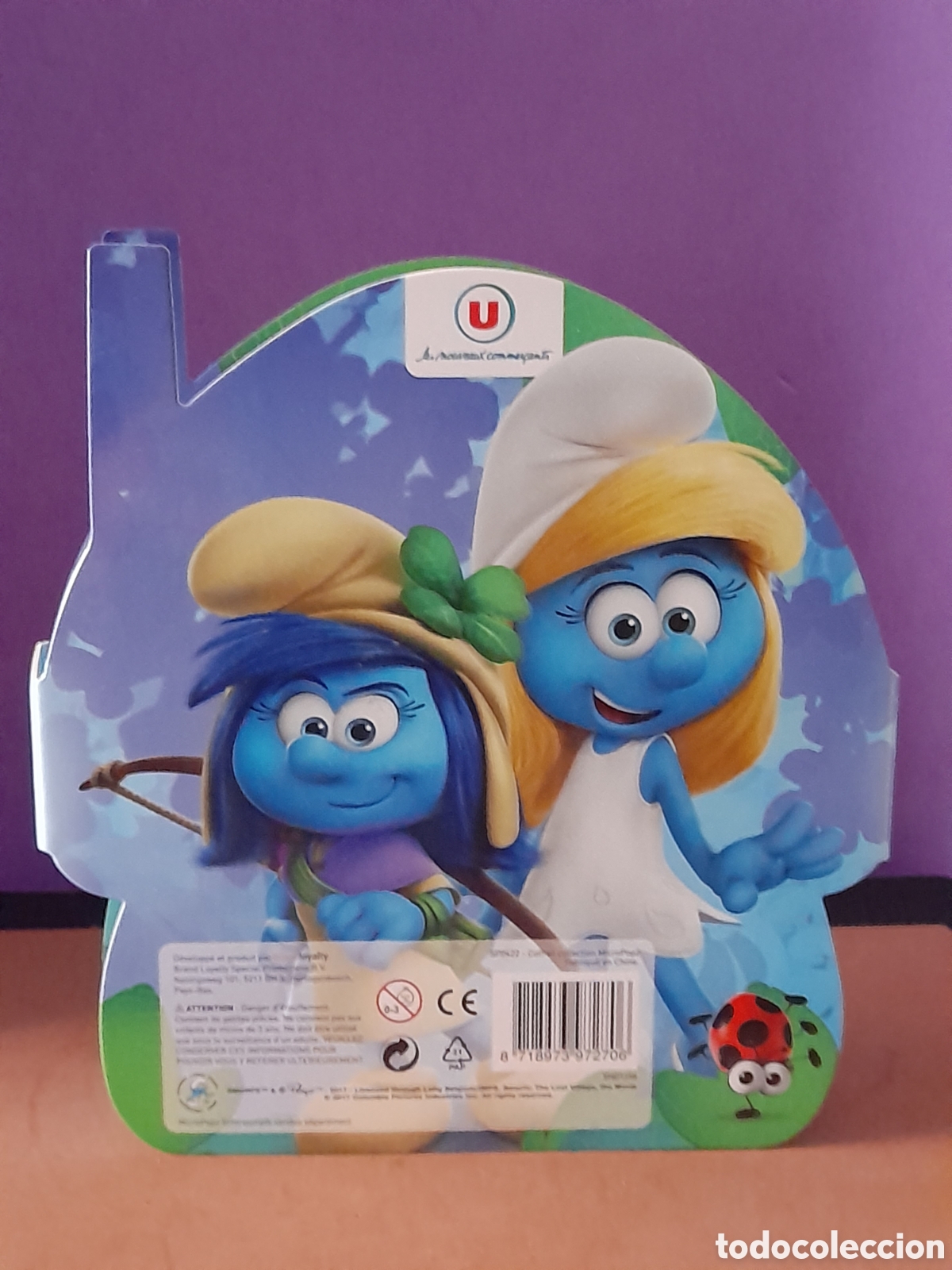Figuras de goma y PVC: Cofre casa de lis pitufos, Micro Popz - Foto 2