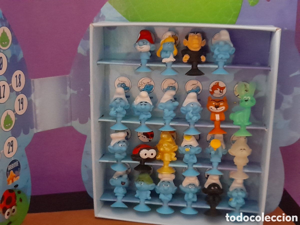 Figuras de goma y PVC: Cofre casa de lis pitufos, Micro Popz - Foto 3
