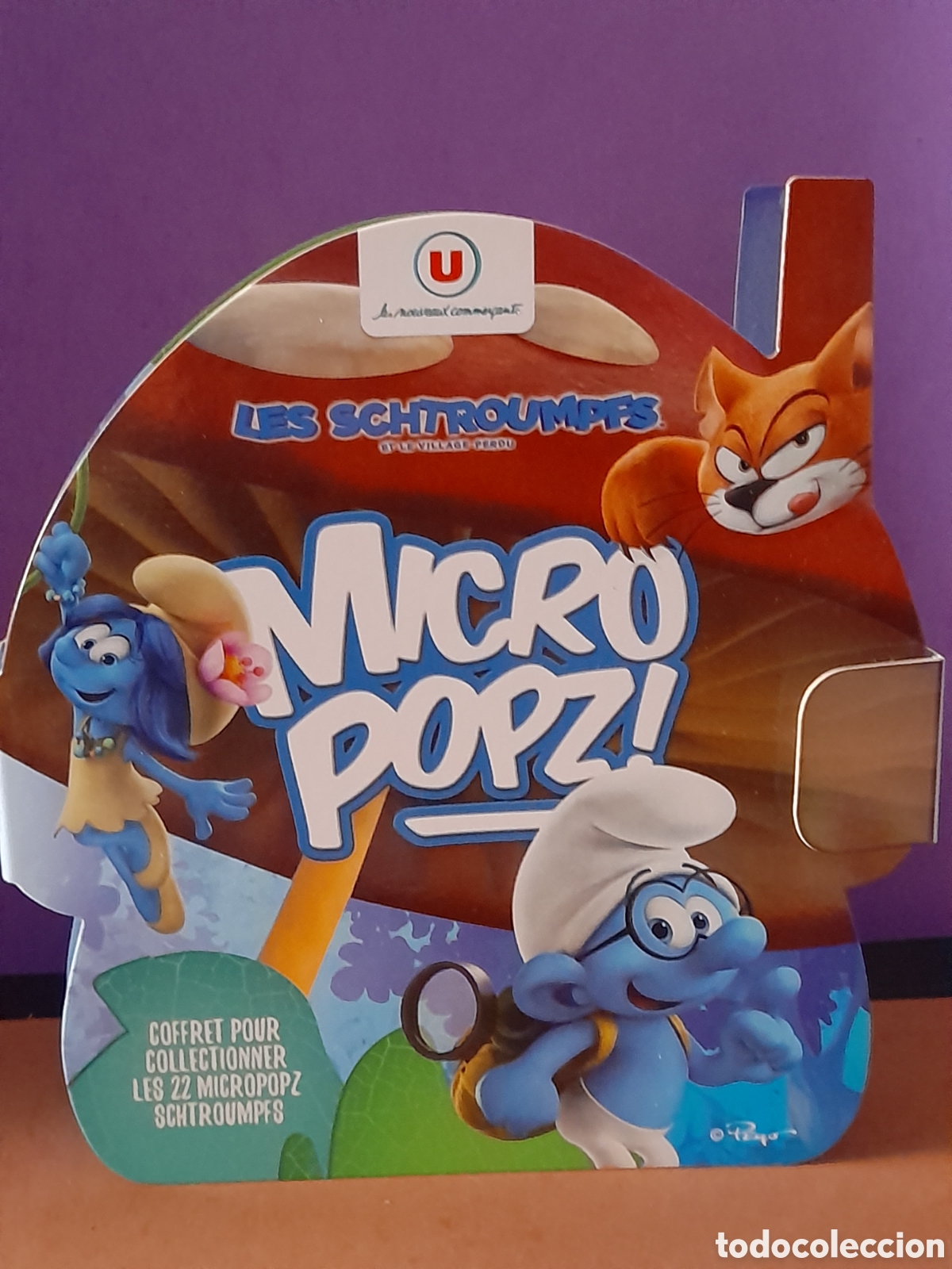 Figuras de goma y PVC: Cofre casa de lis pitufos, Micro Popz - Foto 4