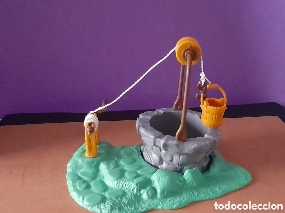 Figure di Gomma e PVC: Los pitufos aldea, decoraci&oacute;n, pozo de agua