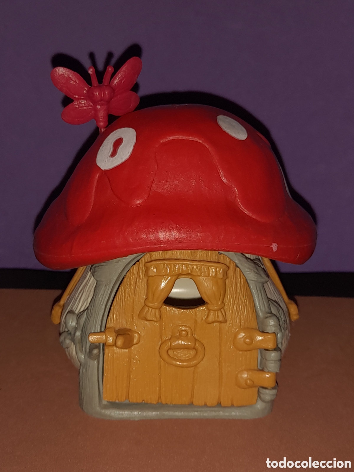 Figure di Gomma e PVC: Los pitufos, casa tejado rojo, completa