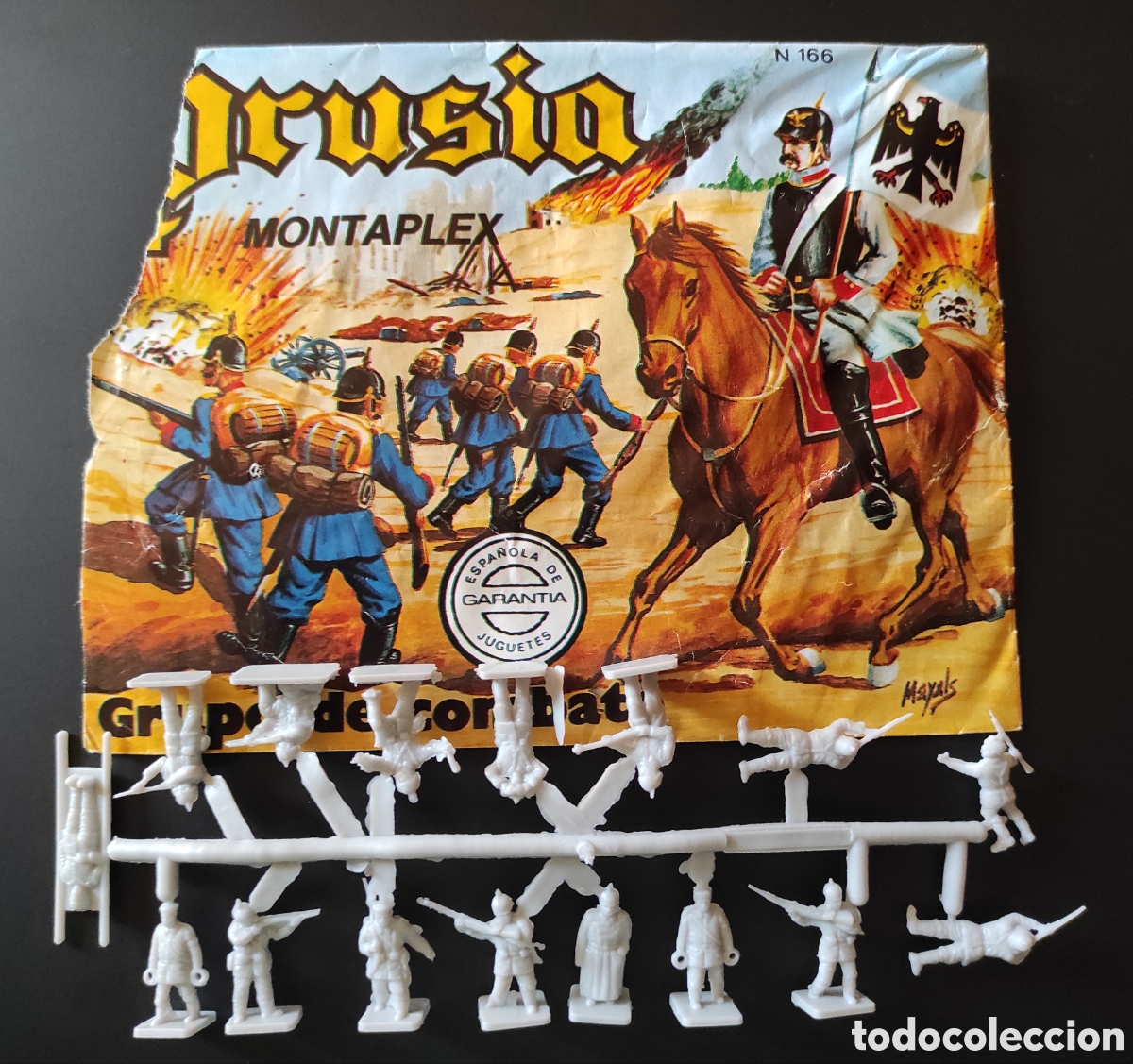 Figuras de Goma y PVC: MONTAPLEX 166 GRUPO DE COMBATE PRUSIA