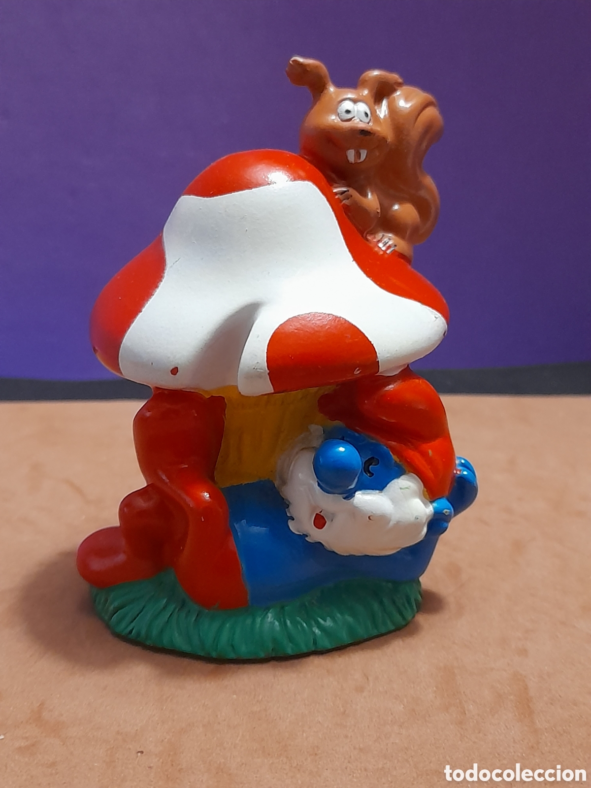Figuras de Goma y PVC: Los pitufos figura pvc BIP HOLLAND, Papa pitufo en la siesta